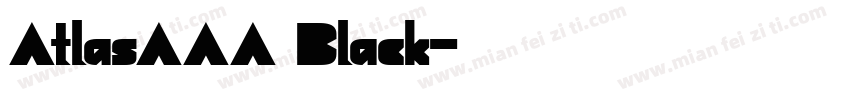 AtlasAAA Black字体转换